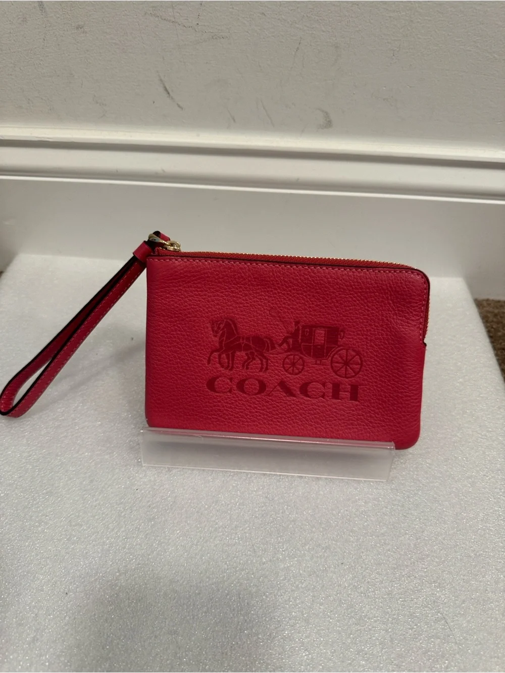 Coach Emblem Horse & Carriage  Wristlet - Picture 2 of 7